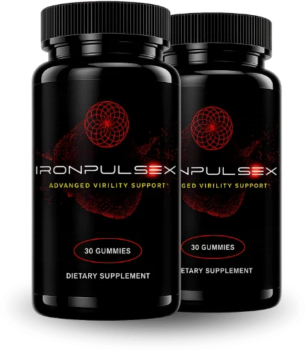IronPulseX circulation and energy support gummy bottles